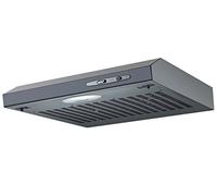 Cookology 50cm Wall Visor Cooker Hood - Kitchen Extractor Fan - Black | Wall Mounted - 3 Speed Ventilation - LED Light