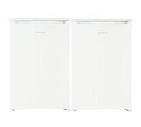 Cookology 55cm Side-by-Side Under-Counter Fridge & Freezer Pack - White | Freestanding - Adjustable Temperature Controls & Legs - Reversible Doors - 4 Star Freezer