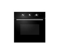 Cookology 60cm Built-in Single Electric Fan Oven with Timer - Black | 65L Capacity - Fan Forced Cooking - Minute Timer - Easy-Clean