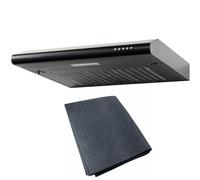 Cookology 60cm Wall Visor Cooker Hood - Extractor Fan - Filters - Black