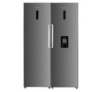 Bundle - 356L Inox Fridge with Water Dispenser & 274L Inox Freezer