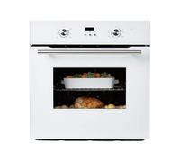 Cookology 65L 60cm Built-in Single Fan Oven - White