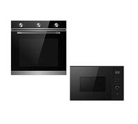 Cookology 72L Built-in Electric Oven & 25L Microwave Pack - 60cm