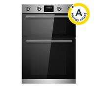 Cookology 90Cm Built-In Double Oven 110L Stainless Steel