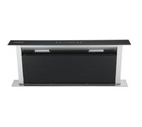 Cookology 90cm Downdraft Cooker Hood - Recirculating - Black | Kitchen Island Extractor Fan - 4 Speed Touch Control - LED Light
