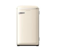 Cookology 93L Retro Under-Counter Fridge, Cream, 48.8cm Wide, Free-Standing | Compact Refrigerator with Adjustable Thermostat, Glass Shelf, Door Storage, Manual Defrost, Levelling Feet and Bottle Storage