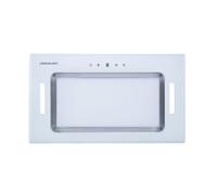Cookology BUGL520WH/A+ Energy A+ Rated White Glass 52cm Built-in Under Cupboard Canopy Cooker Hood
