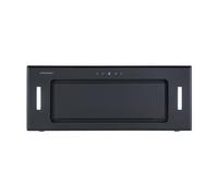 Cookology BUGL750BK 75cm Integrated Glass Canopy Cooker Hood, Touch Controls, LED Lights, Timer Black