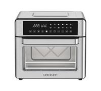 Cookology CAF250DI Air Fryer and Oven 25 Litre Extra Large Mini Oven and Airfryer Combo with LED Touch Controls and 12 Cooking Presets with Rotisserie Function and Accessories - in Stainless Steel
