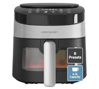 Cookology CAF42DI Air Fryer Oven 4.2 Litre Digital, 8 Preset Functions, Cooking Viewing Window, Touch Control Panel, Healthy, Oil Free and Energy Saving Air Fryers - In Black