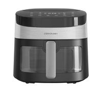 Cookology CAF72DI 7.2L Digital Air Fryer Oven, 8 Presets, Viewing Window, Touch Controls, Oil Free - Black