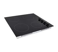 Cookology CEK601 60cm Ceramic Hob in Black - 6000W - 4 Cooking Zones - With Child Lock - 9 Power Levels - Residual Heat Indicator - Auto Shutdown Feature - Rotary Dial Controls - All Pan Types