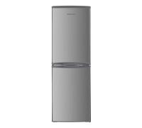 Cookology CFF1425050IX 142L Freestanding 50/50 Fridge Freezer, Adjustable Temp, LED Light, 4 Star - Inox