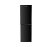 Cookology CFF2475050BK Freestanding 50/50 Fridge Freezer in Black - 244L Capacity - Static Cooling - Adjustable Temperature Control & Legs - Reversible Doors - LED Light - 4 Star Freezer Rating