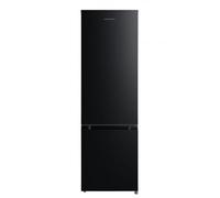 Cookology 262L Freestanding Fridge Freezer, Adjustable Temperature Control, Shelves and Legs, Reversible Doors, Efficient LED Light, 4 Star Freezer Rating - Black