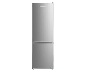 Cookology CFF310 Static 310 Litre Freestanding Fridge Freezer, Adjustable Temperature Touch Control, Reversible Doors, Frost-Free System, LED Display, 4 Star Freezer Rating (Inox)