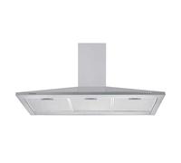 Cookology CH100SS Cooker Hood in Stainless Steel - 100cm Width - Eco LED Lights - Extractor Fan Kitchen Wall Mounted - A Energy - Includes UK Plug - Quiet Running - Air Recirculating