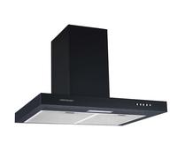 Cookology 60cm Chimney Cooker Hood - 314.2 m³/h Air Flow - Black