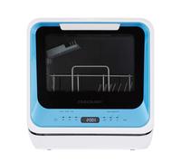 Cookology CMDW2 Compact Mini Portable Counter Top, Tabletop Dishwasher Small, 7 Wash Cycles with ECO Friendly Mode and Baby Bottle Rack - In Blue