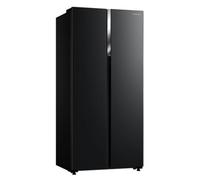 Cookology CSBS460BK 177.5cm Freestanding American Side-by-Side Fridge Freezer in Black - 460 Litre Capacity - 2 Doors - Frost Free - Adjustable Temperature Control - Super Freeze Setting
