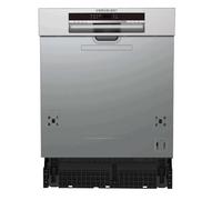 Cookology CSID601SS 60cm Wide Full Size Semi Integrated Dishwasher with 7 Wash Cylces including ECO mode, 13 Place Settings - Stainless Steel Fascia