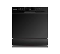 Cookology CTTD8BK Mini Countertop Dishwasher - 8 Place Settings, 8 Programs, Eco Mode, 49dB, 65C, Black