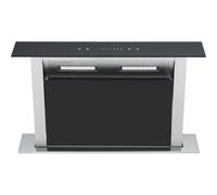 Cookology Downdraft Extractor Fan in Black Glass - 60cm Width - Kitchen Island Cooker Hood - Touch Slider Control Panel - Concealed in Worktop - Powerful Extraction Rate