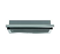 Cookology Essentials 60cm Telescopic Extractor Hood - 372.5 m³/h Air Flow - Integrated Cooker - 2 Speeds - Rocker Switch Controls - LED Light - Energy Rating A - Stainless Steel
