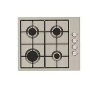 Cookology Essentials AEGHE60SS Gas Hob 60cm - 4 Burner Gas Hob - Auto Ignition - Flame Safety Device - Enamel Pan Stands - Side Controls - LPG Kit Supplied - Stainless Steel