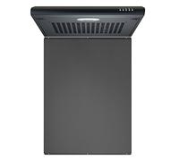 Cookology Hood & Splashback Pack - 60cm Visor Hood & Splashback - Black