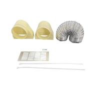 Cookology IDK2M800 Internal Recirculation Ducting Kit for Kitchen Extractor Fans with 150mm 2 Metre Ventilation Pipe