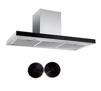 Cookology LINT1001SS Stainless Steel Linear 100cm Chimney Cooker Hood & Filters