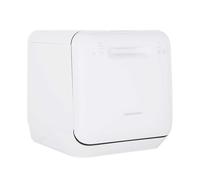 Cookology MCDW2 Small Portable Mini Table Top Dishwasher, 2 Place Settings, 3 Wash Cycles, Touch Control Buttons and ECO Friendly Mode - in White