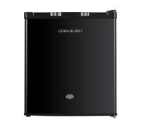 Cookology MFR42LK Small Table Top Mini Countertop Fridge 42 Litre Capacity, Features a Reversible Door, Adjustable Temperature Control and Legs with Lock and a Chiller Box - In Black