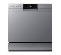Cookology Mini Countertop Dishwasher - 8 Place Settings - Silver