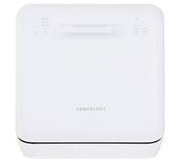 Cookology MCDW2 Small Portable Mini Table Top Dishwasher, 2 Place Settings, 3 Wash Cycles, Touch Control Buttons and ECO Friendly Mode - in White
