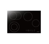 Cookology TCH771 77cm Black 4 Zone Ceramic Hob, Touch Controls, Dual Zone Function & Child Lock