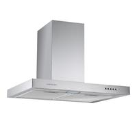 Cookology TSH601SS/A Chimney Cooker Hood 60cm Kitchen Extractor Fan with LED Light, 3 Speed Settings - Stainless Steel