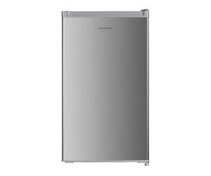 Cookology UCIB80 Undercounter Freestanding Fridge 80 Litre Capacity, Features an Adjustable Temperature Control and Legs, Reversible Door and Ice Box - in Silver