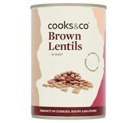 Cooks & Co Brown Lentils 400g (Pack of 6)