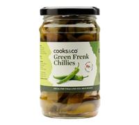 Cooks & Co Green Frenk Chillies in Brine and Vinegar, 300g