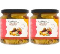 Cooks&Co Grilled Saporiso - Mixed Vegetables in Oil 280g (Pack of 2)