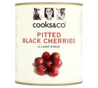 Cooks & Co Pitted Black Cherries, 850g