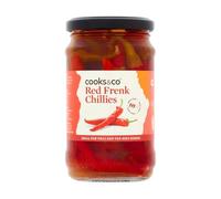 Cooks & Co Red Chillies in Brine and Vinegar, 300g