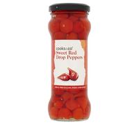 Cooks & Co Sweet Red Drop Peppers 235 g (Pack of 6)