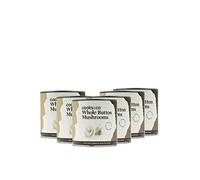 Cooks & Co Whole Button Mushrooms 800 g (Pack of 6)