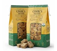 Cook's Firelighter Cubes, 72 Cubes, 430g, Natural Fire Starters for BBQ, Stoves & Campfires, Compact Pack Easy Storage, Perfect Size for Trial, Travel and Home Use (2-Pack, 144pcs)