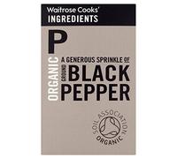 Cooks' Ingredients Organic Ground Black Pepper Waitrose 45g