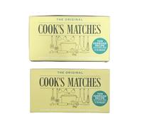 Cook's Original Safety Matches (Pack of 2) Multipack for Kitchen, Fireplace & BBQ - Reliable Fire Starter for Candles, Stoves & Camping