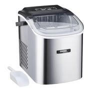 Cooks Professional 12KG Ice Maker Machine with Scoop & 1.3L Water Tank | Countertop Ice Cube Maker for Home, Kitchen, Bar, Large Capacity, Quick & Easy with 2 Ice Size Options, No Plumbing | Silver